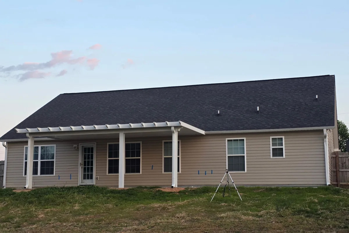 Covered patio construction detail by Lancaster patio cover contractor