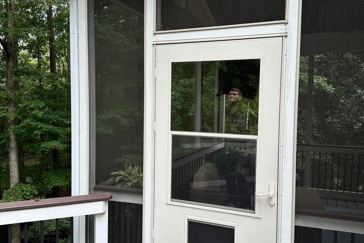 Original open porch before 3-season room enclosure project in Charlotte, NC